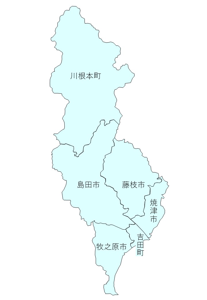 志太榛原管内活動地区マップ
